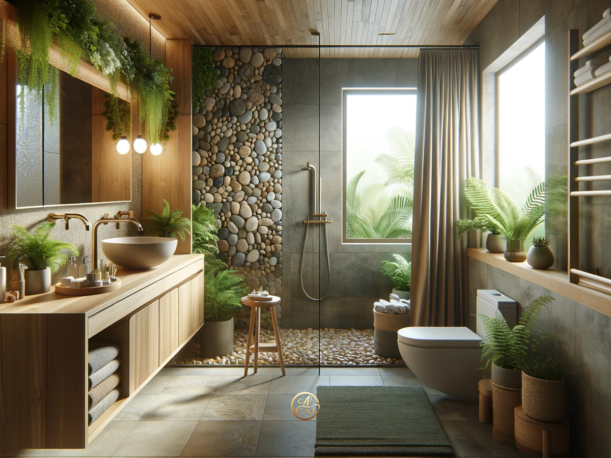 Doğal Malzemelerle Tasarlanmış Banyolar - Bathrooms Designed with Natural Materials